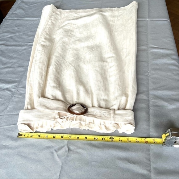 Ann Taylor Linen Blend Pencil Skirt in Off White Size 8 - Picture 7 of 11